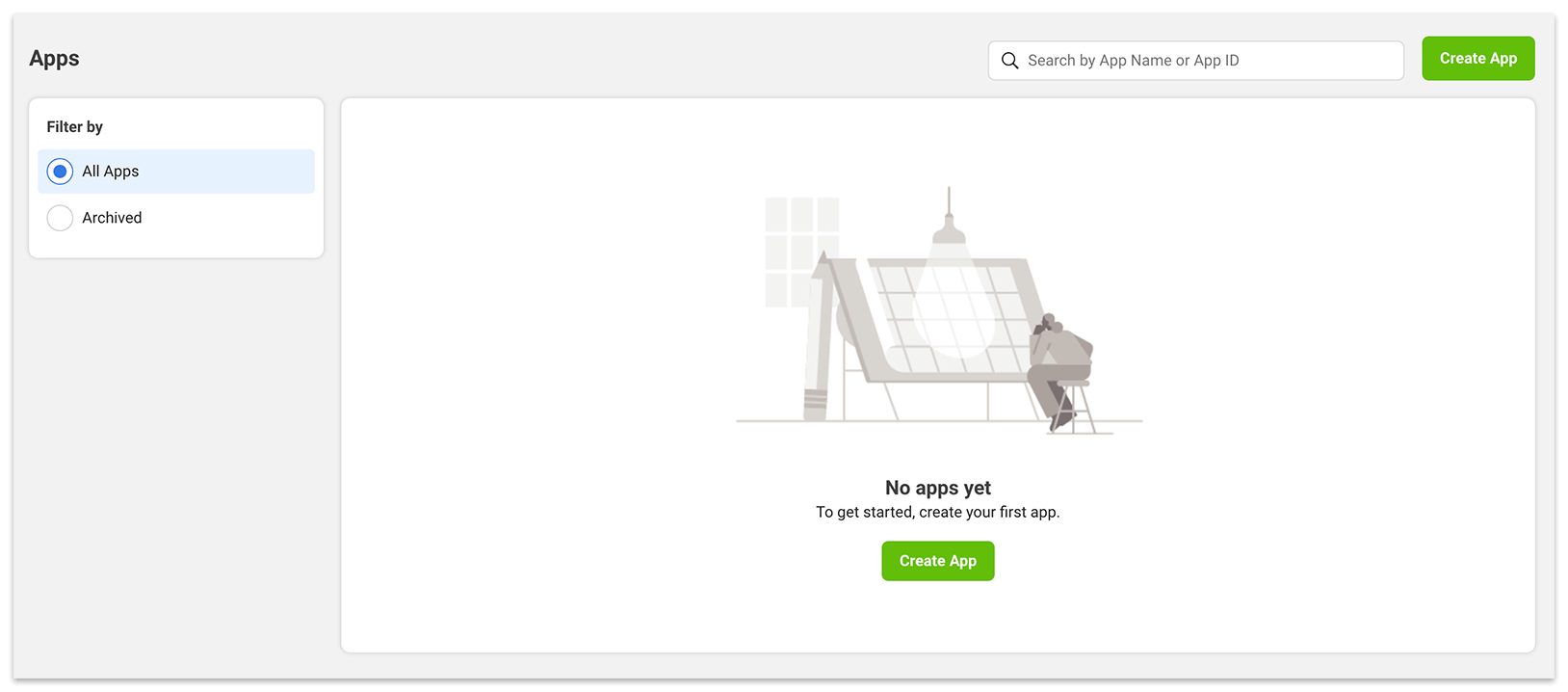 Facebook Developer Account – My Apps