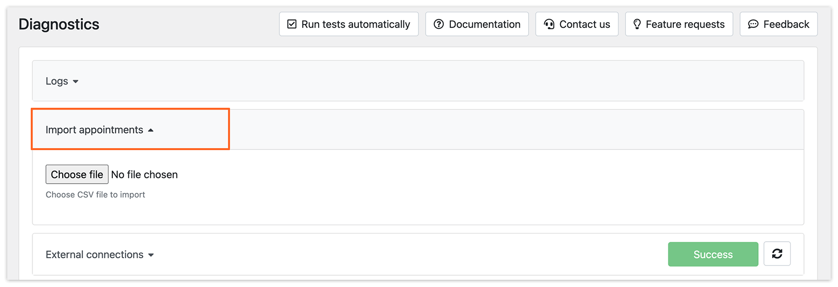 Import appointments in Bookly
