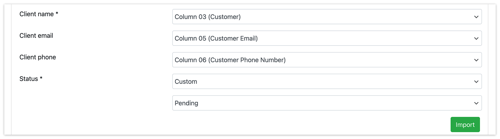 Import appointments in Bookly