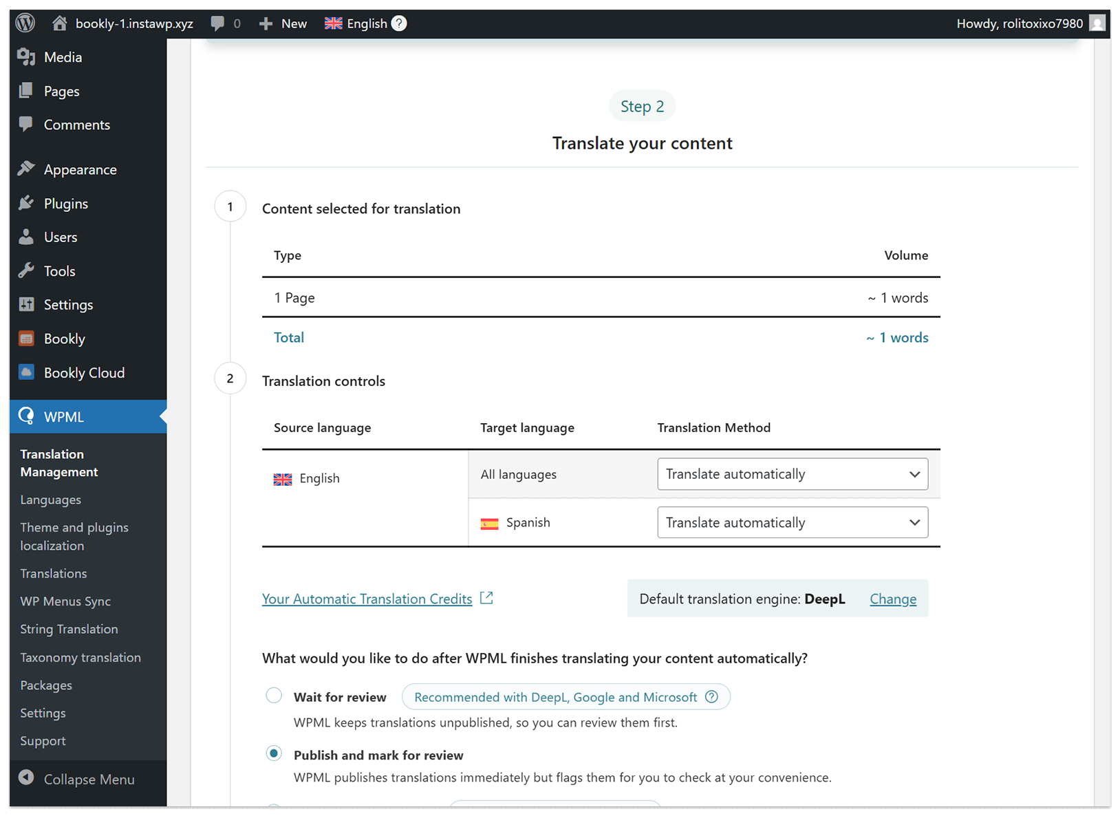 WPML Setup