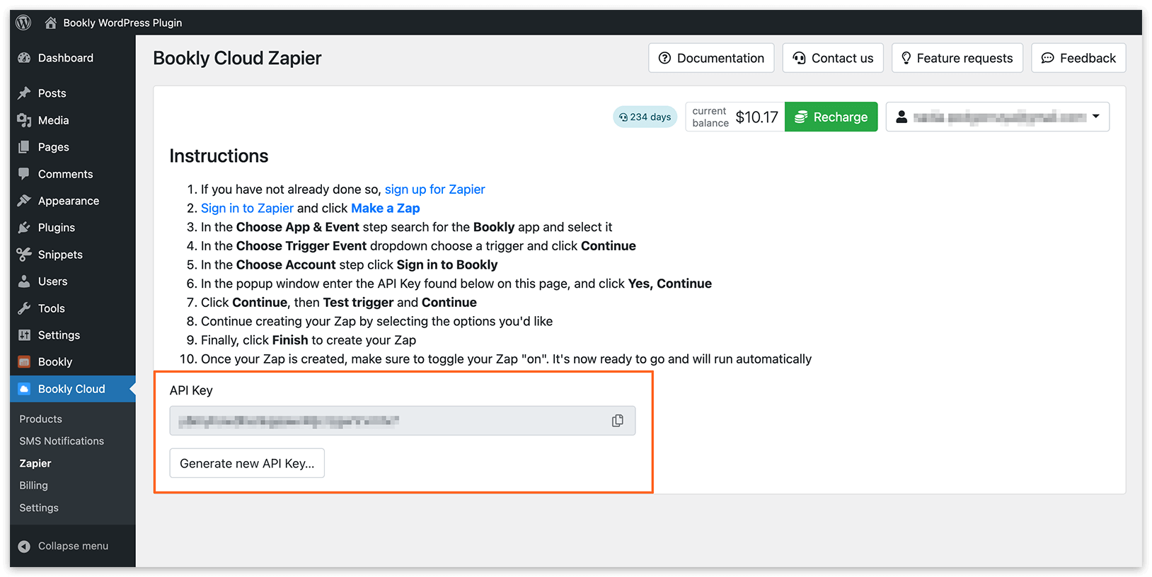 Bookly Zapier integration –&nbsp;setup