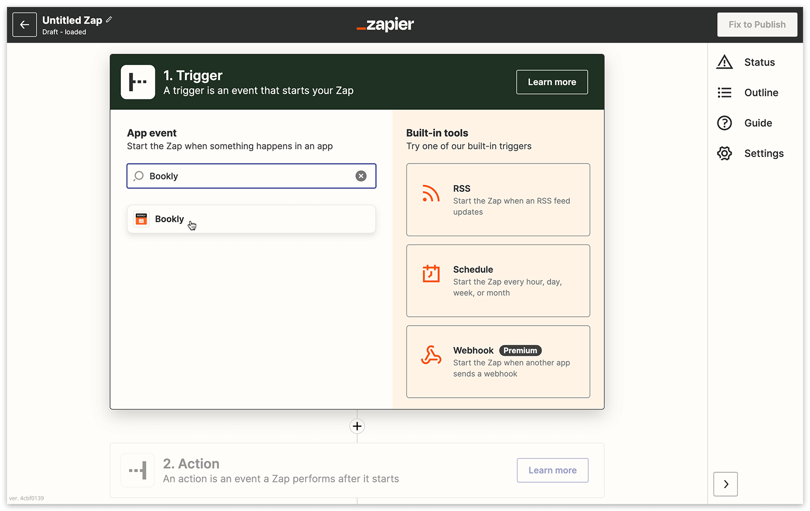 Bookly Zapier integration – setup