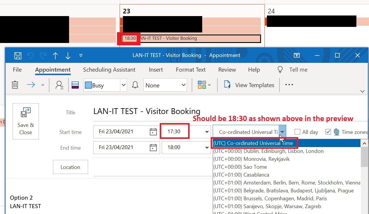 Outlook Calendar Time Zone Wrong Prntbl concejomunicipaldechinu gov co